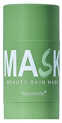 Green Mask Stick Grüner Tee Entgiftende Tonerde-Maske 40g, Mitesserentferner Porenreiniger Anti Pickel Gesichtsmaske Moisturizer Nourishing Oil Control Beauty Produkte für Alle Hauttypen