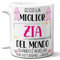 STAMPATEK Tazza Regalo Miglior Zia, Tazza regalo Nipote, Idea Regalo compleanno donna, Tazza Miglior Zia del Mondo in Relax - MUG170