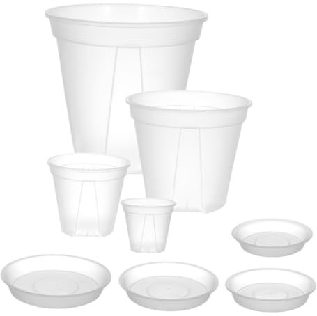 CIYODO Vaschetta Confezione Da 4 Vasi in Plastica Traspiranti Per Fiori E Verdure Kg120 Kg140 Kg180 Kg210