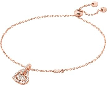 Michael Kors Damen-Armband 925er Silber Zirkonia One Size, Roségold 32028600