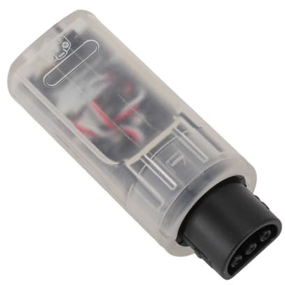 Sxhlseller Wireless Controller Adapter, LED -LED -Indikator Pluger mit Niedriger Latenz und Universeller Controller für Spiele Eingestellt (Transparent weiß)