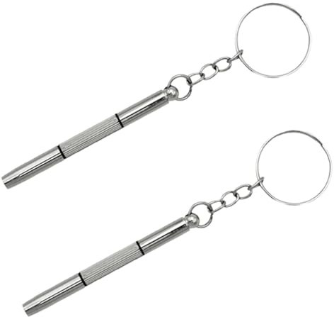 JchEnye Set de 2 Destornilladores Mini 3 en 1 de Precisión - Ideal para la Reparación de Gafas, Gafas de Sol, Relojes y Joyas