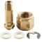 Pumixiy CGA320 Flat Head Gas Bottle Connector, Gas Cylinder Connector, With Washer, CGA-320 Regulator, Inlet Nut And 2 Fitting, With Gasket
