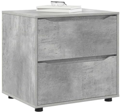vidaXL Aufbewahrungsschrank 60 x 48 x 57 cm Holzwerkstoff Betongrau