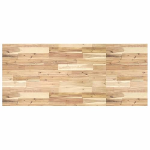 Roanoer Tischplatte 120x60x4 cm Akazienholz unbehandelt Gartentisch Schreibtisch Esszimmer Küche Büro Balkon Wohnmobil