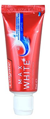 5-Pack Colgate Max White Optic Whitening Travel Tooth Paste 5X 25ml