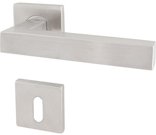 Drückergarnitur PULA - auf Rosette BB, 35 - 45, Edelstahl