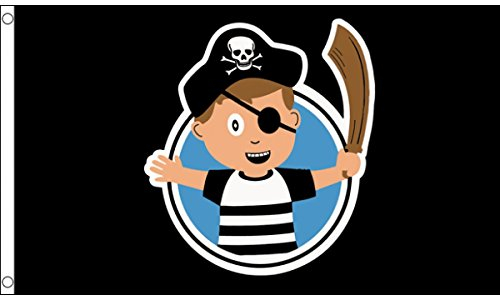 Flagtex Piratenflagge für Kinder, 152 x 91 cm
