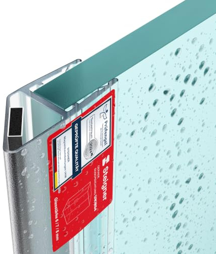 STEIGNER Magnetduschdichtung UKM04 170 cm (1 Stk.) Duschdichtung | Fünfeck-, Rund-, Nischen- oder Viertelkreisdusche mit Duschtür 6-8 mm Perfekte Passform, Ästhetisches Finish, Wasserdicht
