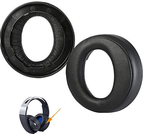 Replacement Headphone Ear Pad Cushions Earmuff Pillow for Sony PS4 Playstation Platinum Wireless Playstation 4 CECHYA-0090 Headphones Only (Not fit for Others Headset)