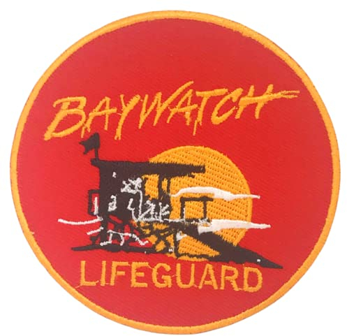 Baywatch-Logoaufnäher, Lifeguard-Logo, bestickt