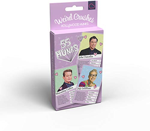Weird Crushes Game - Hollywood Hunks | Top Trumps Comedy Card Game | Suitable For Family - Teenagers and Adults