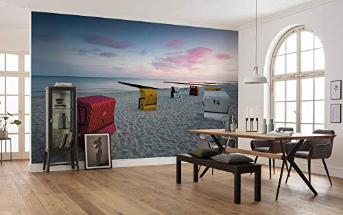 Komar Vlies Fototapete OSTSEETRAUM | Tapete, XXL, Dekoration, Natur, Landschaft, Schlafzimmer, Wohnzimmer, Büro, Flur | Größe 450 x 280 cm (Breite x Höhe) | SHX9-061