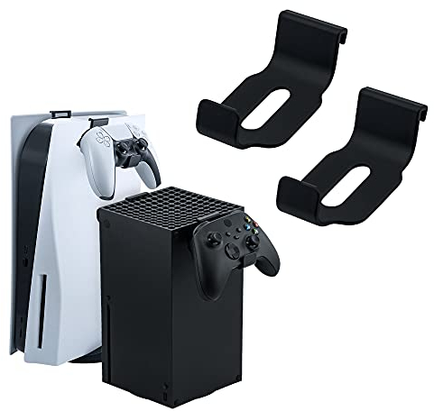 Mcbazel Headset and Controller Stand for PS5/XBOX/XS,ps5 Headphone Stand, Black Storage Bracket-2Pack,Black