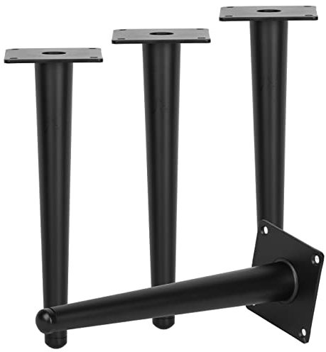 TCHOSUZ 8 inch / 20cm Metal Furniture Legs, Pack of 4 Mid Century Modern Straight Tapered Replacement Feet for Home DIY Projects Table Sofa Couch Chair