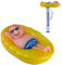 Thermomètre à eau de thermomètre de piscine, thermomètre de piscine, thermomètre à eau de style de dessin animé flottant multifonctionnel pour spa jaune