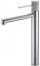 IMEX - Grifo monomando lavabo de caño alto, Grifería Baño agua Frio/Caliente - Serie Line - Cromo - BDD038-3