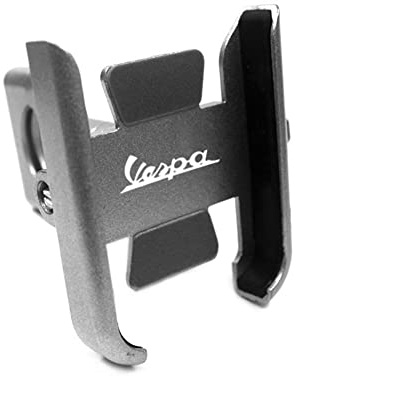 2Bird Porta Cellulare, Manubrio GPS Supporto For Telefono Regolabile In Alluminio For Piaggio GTS 125 250 300 PX150 PX200 (Color : Silver, Size : Handlebar Type)