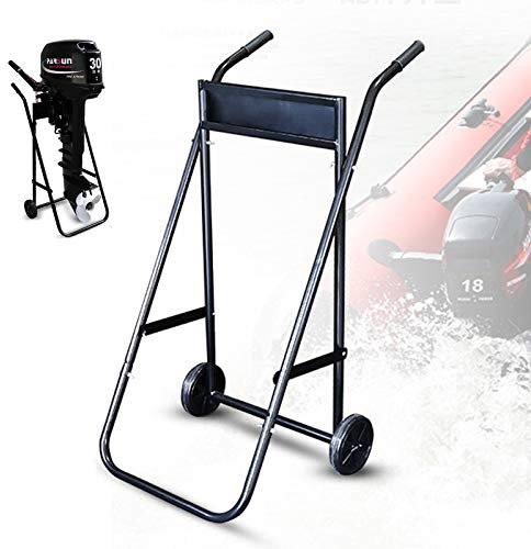 Außenbordmotor Transportwagen Engine Trolley Außenborderwagen Motorständer Motor Trolley Boot Motorständer 70kg Tragkraft für Lang- und Kurzschaft mit Solid wheel
