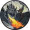 Dragon fire Embroidered Patch to sew on- Iron on Black Dragon Mythology Emblem GOT - Upgrade Clothing Designer Patches for Jackets, Jeans, Backpacks, Hats, Shirts - 80X80 mm
