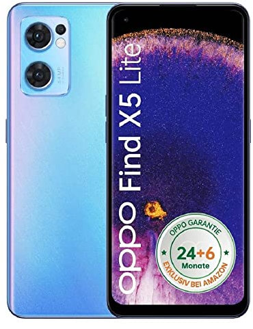 Oppo Find X5 Lite - Smartphone 256GB, 8GB RAM, Dual Sim, Blue (Reconditionné)