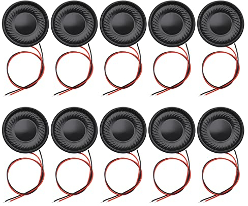 EMSea 10 Pz 2 W 8 Ohm Magnete Interno Altoparlante 28mm Rotondo Mini Altoparlante Per Elettronica FAI DA TE Giocattoli Radio Intercom Altoparlanti Multimediali Mini Box Altoparlanti