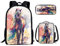 Kuiaobaty Schulranzen Set für Mädchen Jungen 3 in 1 Schultasche mit Lunchtasche Federmäppchen für Mittelschule Schule, Rosa Kunstpferd, Einheitsgröße