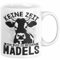 Landwirt Bauer Tasse Geschenk Keine Zeit Ich Muss Zu Meinen Mädels Kuh Rind Grafik (Weiß)