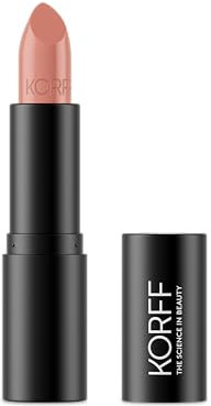 Korff Rossetto Lumi-matt, Colore intenso e Ottima Tenuta, Texture Cremosa, con Collagene, Acido Ialuronico e Vitamina E, 01 Nude Brown, 4,2 ml