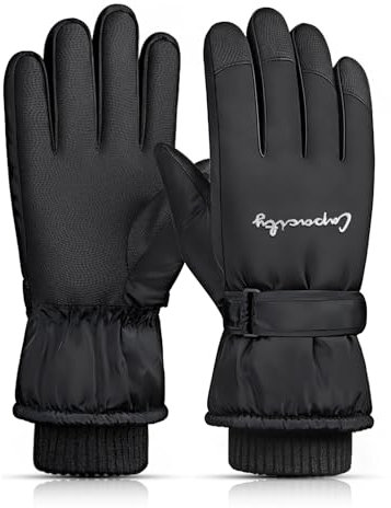 xyzmilz Skihandschuhe Damen Wasserdicht Warme Winterhandschuhe Touchscreen Thermohandschuhe Winddicht Handschuhe für Fahrrad Reiten Laufen Skifahren
