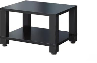 TV Rack HiFi Regal Audio Schrank Beistelltisch Plattenspieler Schallplattenständer Multifunktionales Ablageregal Stabiler Metallrahmen Einfach zu montieren für Wohnzimmer Büro.(Nero,60x48x37.5cm)