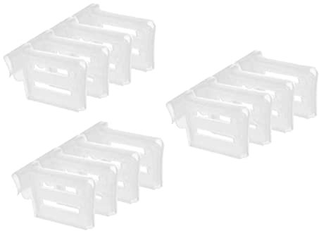 Veemoon 12pcs Expandable Refrigerator Dividers Divider Seasoning for Fridge Side Door Adjustable Separators Fridge Dividing Clip for Drawer Organization