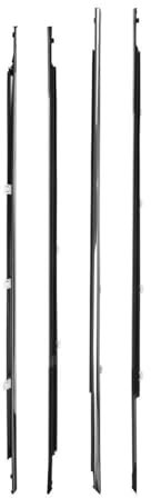 FACSER Auto Fenster Wetterstreifen 72910TA0A01 4-teiliger wasserdichter Gummi-Autotür-/Fenster-Außenleisten-Dichtungsstreifen Dichtungsband für Accord 2008-2012 Heckscheibendichtung