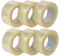 SIMPLETEK - 6 X Rotolo Nastro Adesivo Silent Trasparente Imballo Pacchi Trasloco No-Rumore 132 metri x 50 mm (6 pezzi)
