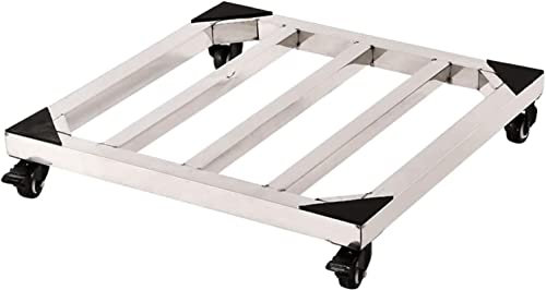 XAoSCd Untergestell Für Waschmaschinen, Kühlschränke, Gerätewagen Mit Rollen, Untergestelle Für Waschtrockner, Rahmenlänge/-Breite 30–60 cm, Bodenwannen Für Herde, Kühlschränke,50 * 50cm