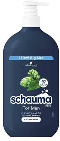 Schauma Clasic Shampoo, für die tägliche Pflege, Hopfen, Familiengröße, für Männer, 750 ml, 1er Pack (1 x 1 Stück)