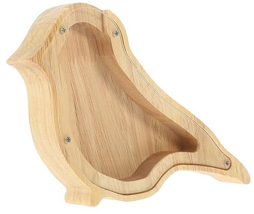 BESPORTBLE Holz Spardose Tier-Form Geldbox Münzbehälter Dekorative Bank Sparen Für Geburtstag Oder Basteln Für Haushalt Und Büro