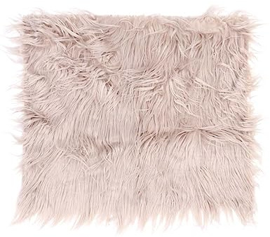 Babyfotografie Decke 100cm aus Kunstfell, Khaki, Fotorequisit | Neugeborenen Selbstgemacht Fotografie, Fellquilt Fotomatte, Weich Waschbar, Farbecht