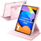 A-BEAUTY Custodia Rotante Compatibile con Lenovo Tab M11 11 Pollici 2025 con Portapenna, Rotazione a 360 Gradi Supporto Trasparente Cover, Auto Svegliati/Sonno, Rosa