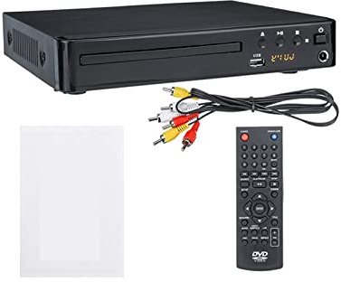BGAZA HD 1080p Mit EIN V Kabelmedien DVD Spieler for Fernseher Musik 5.1 Surround Sound Entertainment USB Kompatibel All Region Free Home Movie