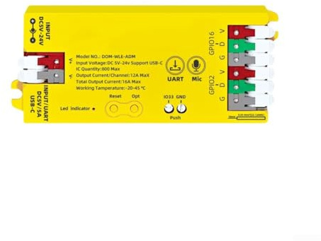 LED Streifen Controller für ESP32 für wled DC 5-24V 16A USB-C WS2812 SK6812 Smart Home(C)