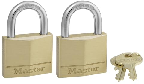 Master Lock llave diferentes candado de latón con 1 – 9/16-inch de ancho cuerpo, 140T