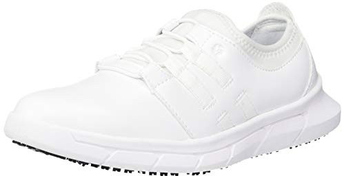 Shoes for Crews Arbeitsschuhe Karina Women Black – Rutschhemmende, sportliche Schuhe, leichte Sneaker mit Schnürsenkel und Polsterung, metallfrei und Vegan – für Damen