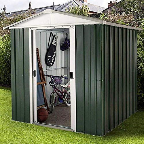 Yardmaster 6x6 Apex Metal Shed & Steel Floor Frame - Assembly Available