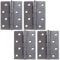 2 Pairs of 4 Self Colour Steel Butt Hinges 100mm x 70mm Heavy Duty Internal Door