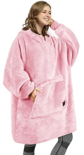 Catalonia Oversized Sherpa Hoodie Blanket Wearable Sweatshirt for Adults