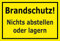 Melis-Folienwerkstatt Schild Brandschutz - 45x30cm - 3mm Hartschaum – 20 VAR S00060-054-C