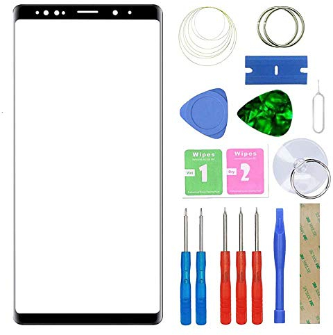MovTEK Pantalla Repuesto Cristal Tactil Frontal Original para Samsung Galaxy Note 9 N960 con Kit de Herramientas y Adhesivo 3M Negro