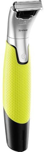 Trisa Vario Blade Barttrimmer, 0,5-10mm 0,5er Schritte, 60 Min Akku, USB | Li-Ion Akku, 2 Stunden Ladezeit, USB-Ladung, Abnehmbare Klingen, Hautschonend, 5 Jahre Garantie
