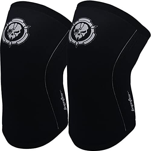Jupiter Maniche Ginocchiere (1 Paia), 7mm Compressione Ginocchiere Braces per Squats, sollevamento pesi, Powerlifting, Cross Training per gli uomini e le donne